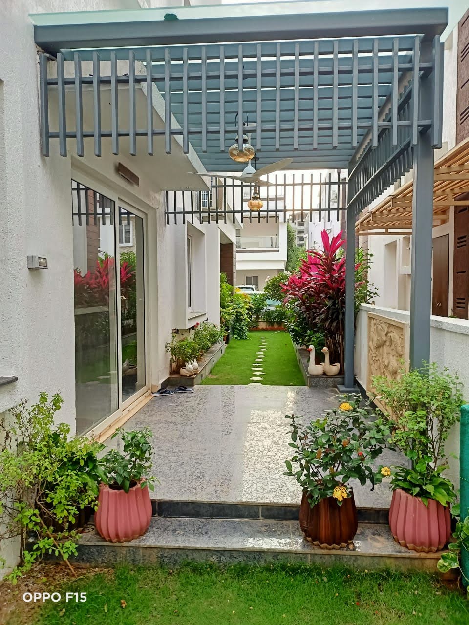 BALCONY GRILLS WITH PIPES